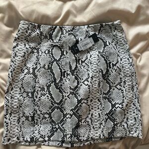 Snakeskin skirt